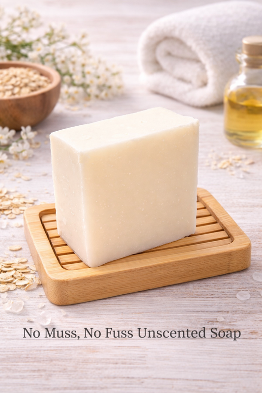 Hand-Poured Cold Process Soap-No Muss, No Fuss-Beef Tallow Base